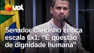 Escala 6x1 senador Cleitinho diz que é desumana Isso não é questão de ideologia [upl. by Zelle621]