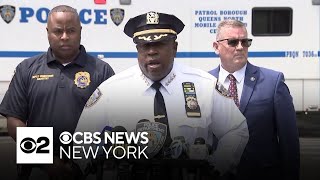 Manhunt for suspect in Queens child sex assault  NYPD press conference [upl. by Ailaham756]