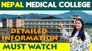 Nepal Medical College Kathmandu  Campus Tour amp Teaching Hospital mbbsinnepal [upl. by Amerigo]