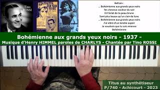 Bohémienne aux grands yeux noirs  1937  musique HHIMMEL paroles CHARLYS  interpréte Tino ROSSI [upl. by Akienat]