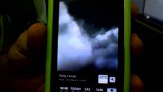 Weather HD App running on Symbian Belle [upl. by Epillihp571]