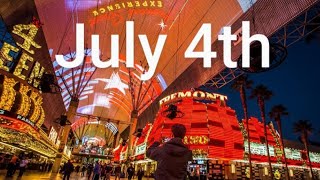 Las Vegas LIVE NOW Fremont Street July 4th Vegas Live Stream [upl. by Thorley]