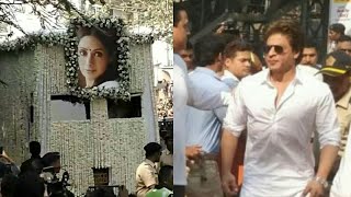 Sridevi Funeral Emotional SRK Breaks Down At Sridevis Funeral  Sridevis Last Rites [upl. by Jarietta]