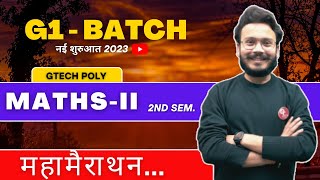 Applied MathematicsII  2nd Semester  G1 Batch  Real Marathon by Gaurav Sir [upl. by Enirehtacyram]