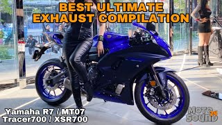 Yamaha R7 MT07 Best Exhaust Sound Compilation XSR700 Tracer700 [upl. by Soilissav753]