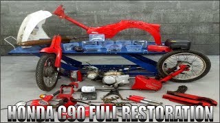 The Big Tear DownPart 1  Honda C90 FULL RESTORATION [upl. by Deys]