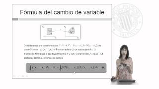 Cambio de variable en integrales múltiples Coordenadas cilíndricas   UPV [upl. by Ormiston]