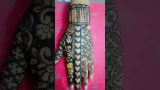 Back side mehndi design  mehndi  short  video [upl. by Yrrap]