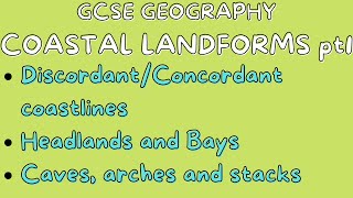 Coastal landforms pt1  GCSE GEOGRAPHY [upl. by Allix]