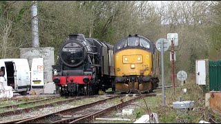 Colas Rail 37421 passes Black 5 at Llandeilo 08042021 [upl. by Shaun973]