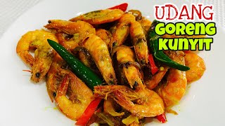 Udang Goreng Kunyit  Cara Nenek Sedap Simple [upl. by Aitnahc344]