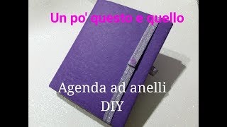 Agenda diy con quaderno ad anelli 📚 [upl. by Eenahs]