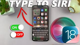 How To Enable  Disable Type To Siri In iOS 18 [upl. by Lossa]