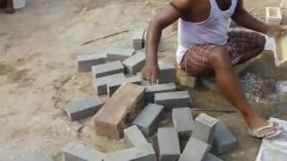 how to make cement bricks easily [upl. by Bertilla]