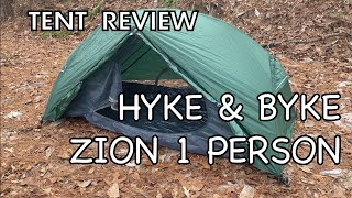 Budget Tent Review  Hyke amp Byke Zion 1 Person [upl. by Hsemar]