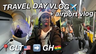 TRAVEL DAY VLOG airport essentials ghana travel vlog airport vlog [upl. by Cairistiona999]