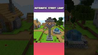 AUTOMATIC Lamp Post in Minecraft  minecraft minecraftshorts shorts [upl. by Ahsineg483]