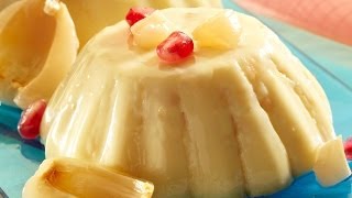 Litchi Pudding  Easy 3 step recipe [upl. by Atekehs]