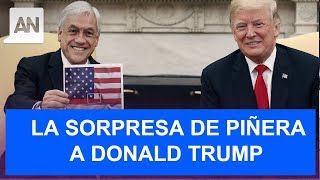 La inusual sorpresa que mostró el Presidente Piñera en reunión con Trump [upl. by Chelsea]