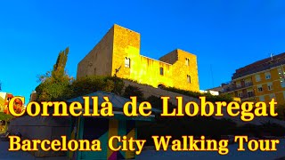 Cornellà de Llobregat Barcelona Catalonia City Walking tour Spain relaxation [upl. by Cock]