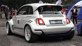 Giannini 350 GP RWD Fiat 500 w Alfa 4C Engine amp PushRod Suspensions [upl. by Siekram416]