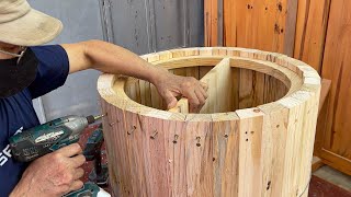 The Talented Carpenter Turns Scraps of Wood Into A Beautiful Set of Furniture  Woodworking Skill [upl. by Ynaffital]