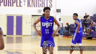 East vs West AllStar Game Class of 2023  Chris Lockett poised to be BIG TIME prospect [upl. by Wehrle947]