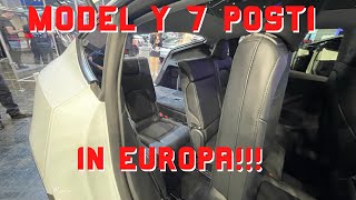 Model Y 7 posti arriva in Europa ⚡️ Lampi di Tesla on the road [upl. by Nnylrahc875]