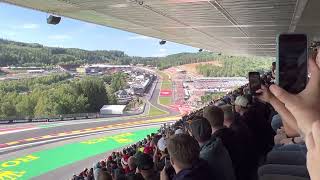 Eau Rouge  Raidillon F1 2022 Gold 3 view at Spa Francorchamps Max Verstappen wins [upl. by Gnilrad]