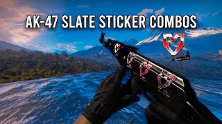 Ak47 Slate Sticker Combos  CSGO [upl. by Vatsug164]