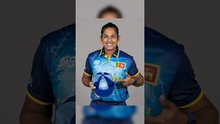 Sri Lankan Captain Chamari Athapaththu Presents her ODI amp T20 Women’s Cap 2024 🧢 shorts cricket [upl. by Gristede]