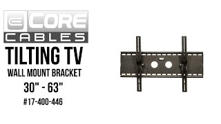 Tilting TV Wall Mount Bracket 30quot  63quot Installation Guide  17300268 [upl. by Nnep887]