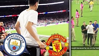 STREAKING the BIGGEST Soccer Game Ever⚽️😱 MAN CITY vs MAN UNITED ARRESTED [upl. by Elades]