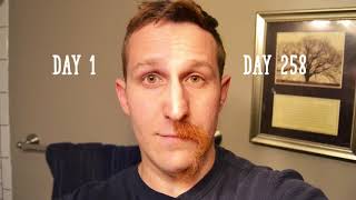 Growing Mustache Timelapse 9 Months [upl. by Aurelea]