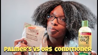 Palmers Protein Pack vs ORS Replenishing Conditioner [upl. by Hubie318]