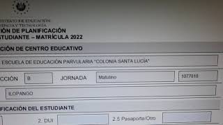 Llenado de formulario ficha del estudiante 2021 para MATRICULA 2022 segun SIGES [upl. by Haniraz]