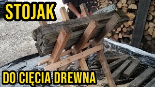 STOJAK  Koziołek do Cięcia Drewna  Zrób to Sam  Stand wood cutting trestle  Do it yourself [upl. by Lehcim]