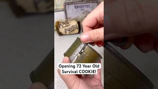 Opening a 72 Year Old FALLOUT SHELTER COOKIE [upl. by Nedyrb616]