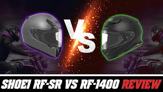 Shoei RFSR vs RF1400 Helmet Review at SpeedAddictscom [upl. by Greenlee]