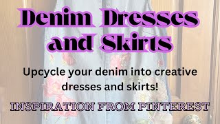 Denim Skirts and Dresses made from upcycled materials [upl. by Theran712]