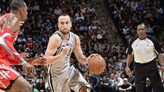 Manu Ginobli Passes Through Dwight Howards Legs [upl. by Schmidt]