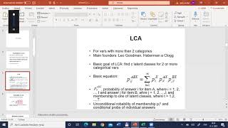 Advanced Statistics Lecture 12 Latent class analysis [upl. by Mahgem740]