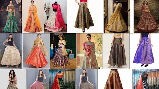 Top 20 Umbrella Lehenga Brocade Ideas 3 [upl. by Eimmij]