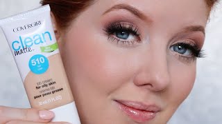 Foundation WEAR Test  CoverGirl Matte Clean BB Cream [upl. by Nerrawed428]