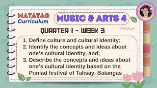 Matatag Music amp Arts 4 Quarter 1 Week 3 [upl. by Romelda183]