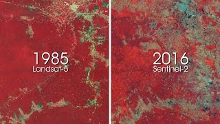 ESA shows 30 years of deforestation in Amazon rainforest [upl. by Anagnos]