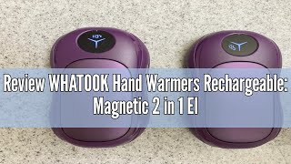 Review WHATOOK Hand Warmers Rechargeable Magnetic 2 in 1 Electric Hand Warmers with USB Charging P [upl. by Yro]