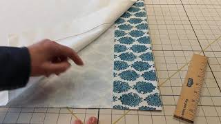 Time Saving Tips for Making Draperies Face Fabric and Lining Hems [upl. by Aehsan]