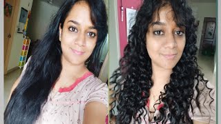 How to curl your hair easy way without curling rod curlyhair [upl. by Nanny369]