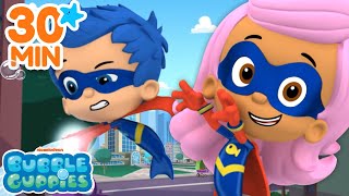 Action Packed Moments with Gil and Molly 💥 30 Minute Compilation  Bubble Guppies [upl. by Eizzo]